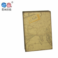 Hot Selling Four Map Design Cover A4 Notebook with Vintage Drawing (NP(A4)-Y-100P-02)